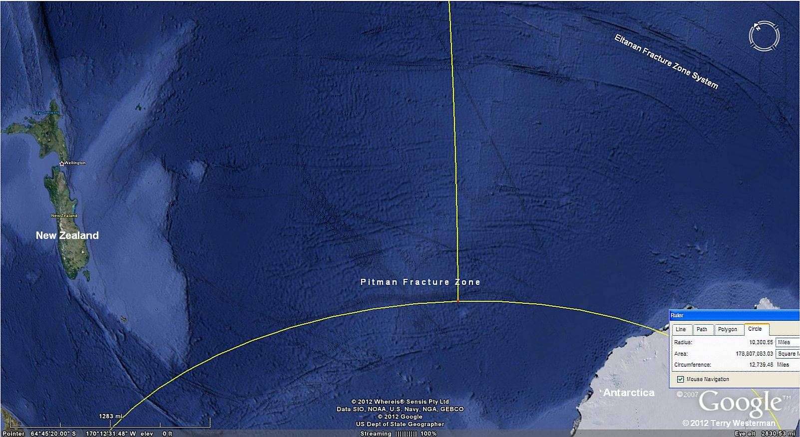 The Pitman Fracture Zone and the Baffin Island Impact 10,300 mile radius seismic circle