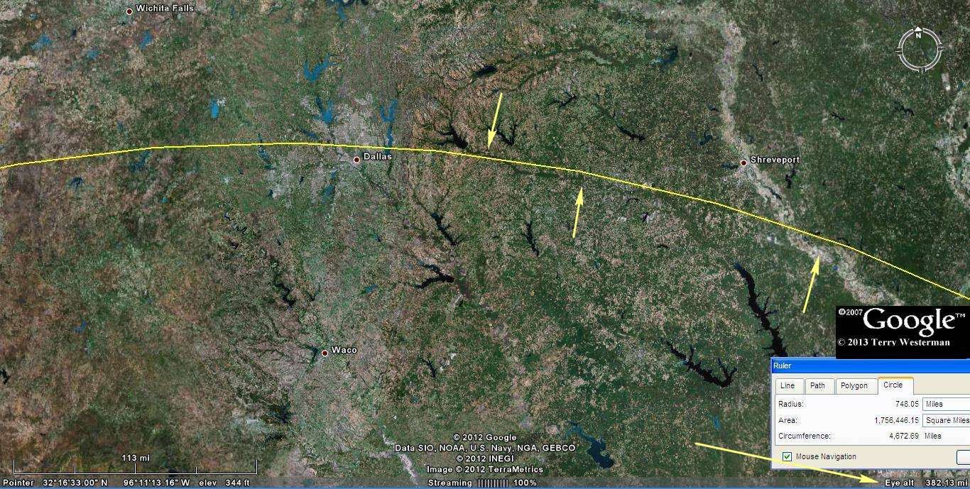 Ã‰bano Impact shock wave alignments at 750 miles north.